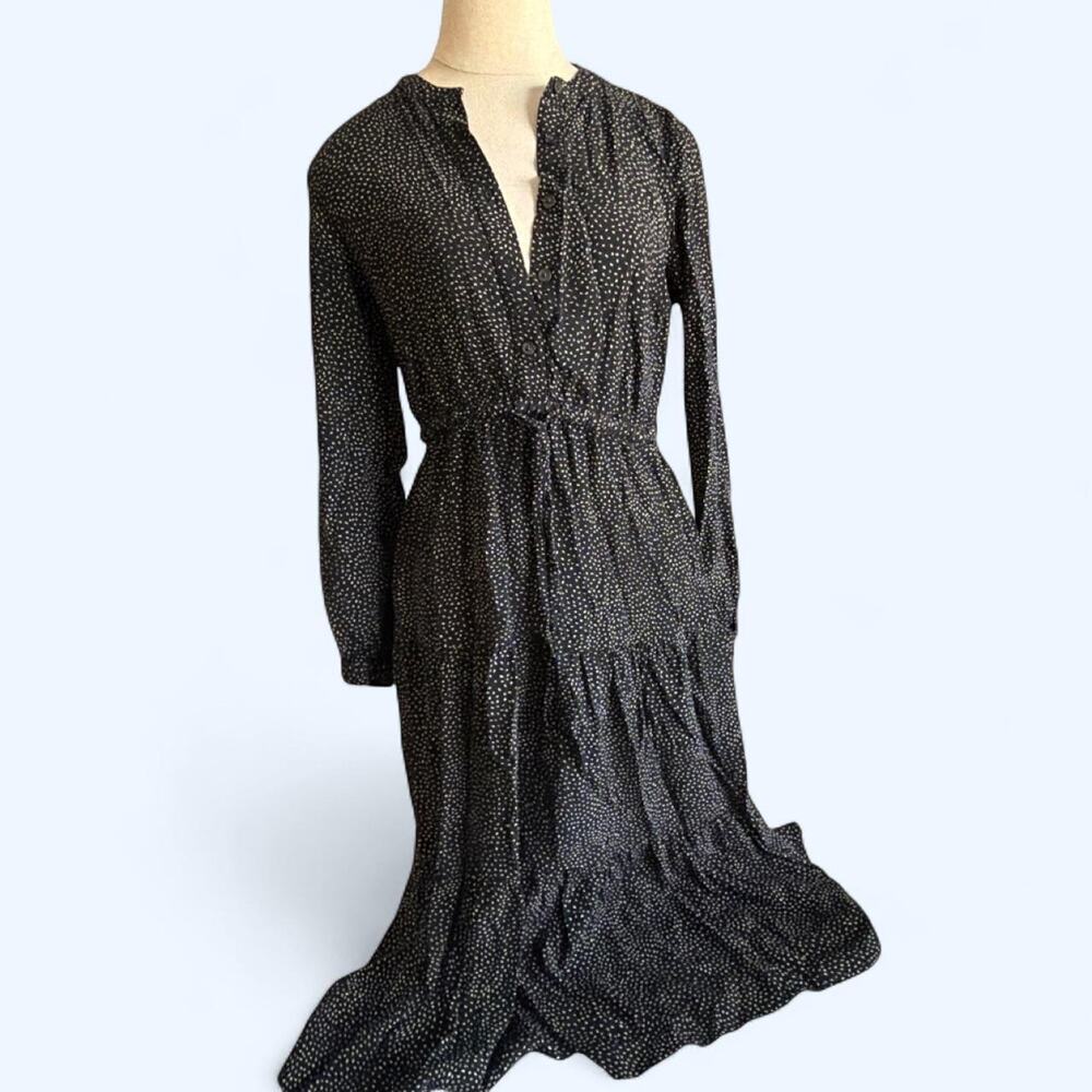 Gap black speckled print maxi